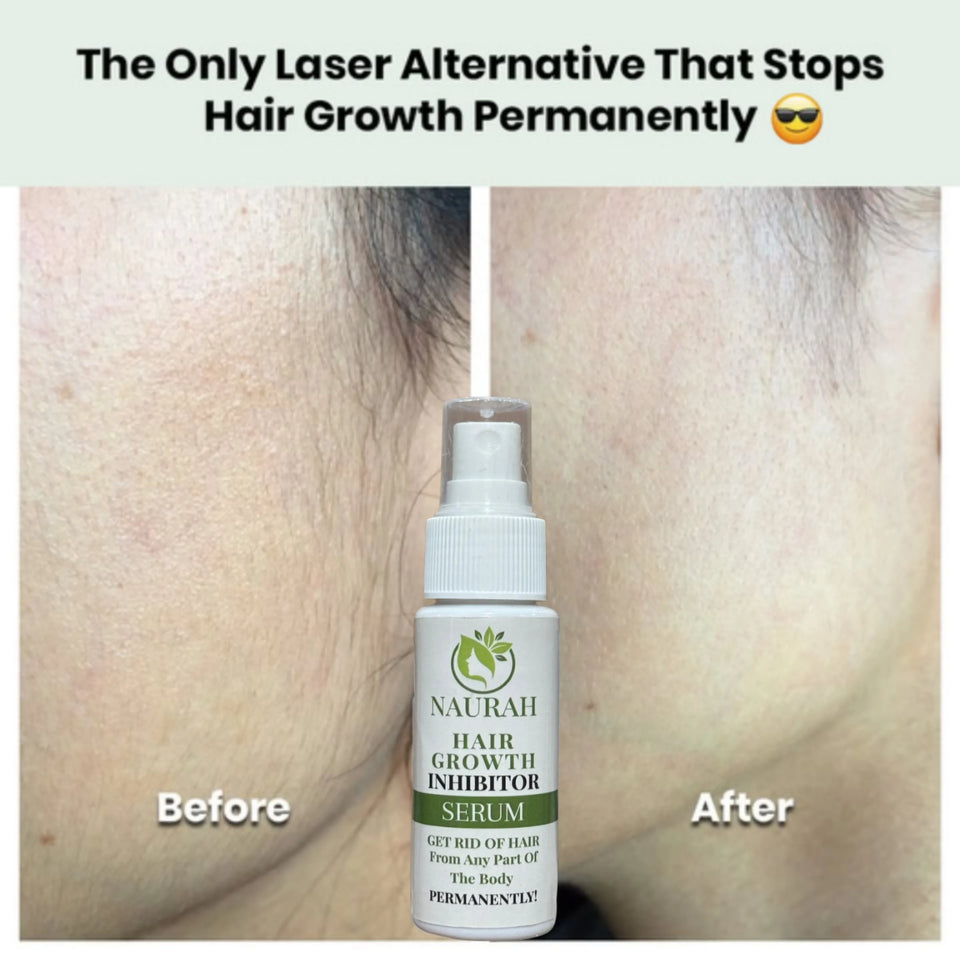 Naurah Hair Growth Inhibitor – Permanent Hair Removal Serum