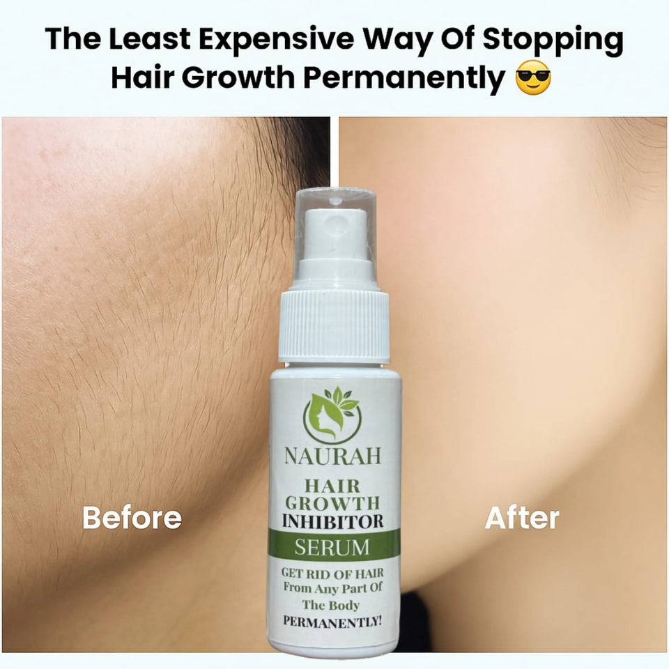 Naurah Hair Growth Inhibitor – Permanent Hair Removal Serum